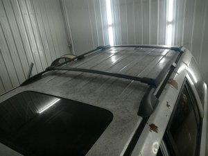 2003-2008 Honda Pilot Black Roof Luggage Rack Rails (Used OEM)