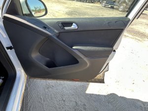 2009-2017 Volkswagen Tiguan Black Door Interior Trim Panel - Front, Right (Passenger) (Used OEM)