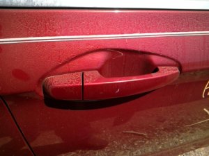2014-2017 Chevrolet Impala Brown Exterior Door Handle Assembly - Front, Right (Passenger) (Used OEM)