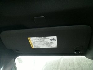 2020-2025 GMC Sierra 2500 HD Sun Visor without Vanity Light - Left (Driver) (Used OEM)