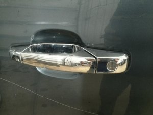 2007-2009 GMC Sierra Chrome Exterior Door Handle - Front, Left (Driver) (Used OEM)