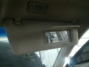 OEM Tan Sun Visor with Illuminated Vanity Mirror for 2002-2003 Lexus ES300, LEXUS ES300 - Right (Passenger) (OEM)
