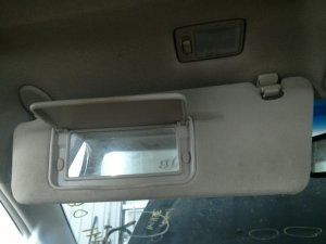 OEM Tan Sun Visor with Illuminated Vanity Mirror for 2002-2003 Lexus ES300, LEXUS ES300 - Left (Driver) (OEM)