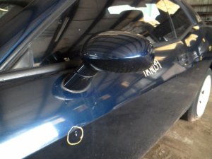 2015-2019 Dodge Challenger White Power Door/Side View Mirror - Left (Driver) (Used OEM)