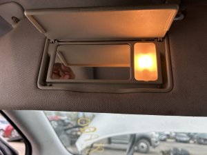 2009-2014 Nissan Murano Tan Illuminated Sun Visor - Left (Driver) (Used OEM)