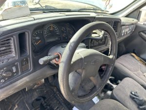 2003-2007 GMC Sierra Tan Tilt Steering Column with Cruise Control (Used OEM)