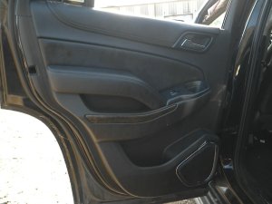 2015-2020 GMC Yukon XL Brown Door Interior Trim Panel - Rear, Right (Passenger) (Used OEM)