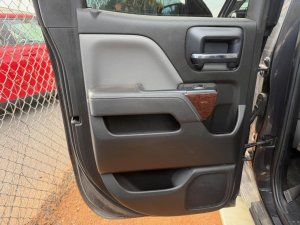 2015-2019 GMC Sierra 2500 HD Tan Door Interior Trim Panel - Rear, Right (Passenger) (Used OEM)