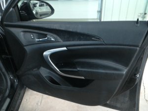 2014-2017 Buick Regal Black Door Interior Trim Panel with Power Windows and Locks - Front, Right (Passenger) (Used OEM)