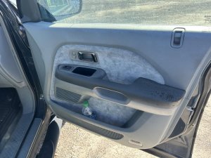 2003-2005 Honda Pilot Gray Door Interior Trim Panel - Front, Right (Passenger) (Used OEM)