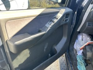 2005-2015 Nissan Xterra Gray Door Interior Trim Panel - Front, Left (Driver) (Used OEM)