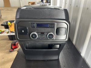 2018-2021 Ford Expedition Black Front Center Console Base Shell with Ambient Lighting (Used OEM)