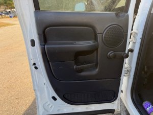 2002-2008 Dodge Ram 1500 Black Door Interior Trim Panel - Rear, Right (Passenger) (Used OEM)
