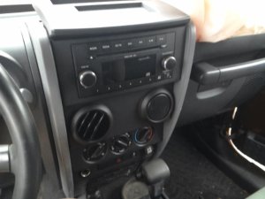 2007-2010 Jeep Wrangler Black Speedometer Instrument Panel Bezel (Used OEM)