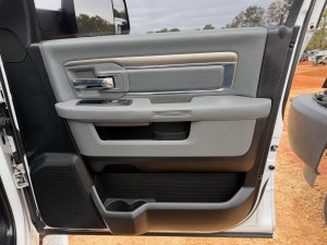 2013-2018 Ram 1500 Black Door Interior Trim Panel - Front, Right (Passenger) (Used OEM)
