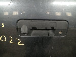2007-2013 Toyota Tundra Black Tailgate Exterior Door Handle with Camera Hole (Used OEM)