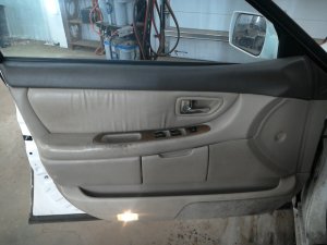 2000-2004 Toyota Avalon Tan Door Interior Trim Panel with Power Windows and Locks - Front, Left (Driver) (Used OEM)