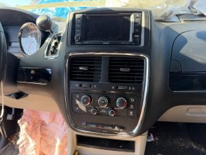 2011-2016 Chrysler Town &amp; Country Black Radio and Speedometer Dash Bezel (Used OEM)