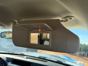 2008-2012 Jeep Liberty Tan Illuminated Sun Visor - Right (Passenger) (Used OEM)