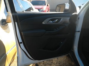 2022-2024 Chevrolet Traverse Black Door Interior Trim Panel with Power Windows and Locks - Front, Left (Driver) (Used OEM)