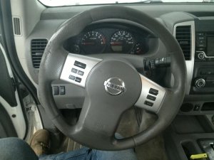 2018-2019 Nissan Frontier Gray Steering Column with Cruise and Radio Controls (Used OEM)