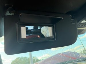2018-2020 Ford F-150 Black Illuminated Sun Visor - Right (Passenger) (Used OEM)