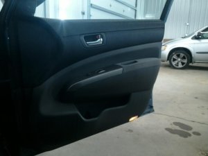 2004-2009 Toyota Prius Gray Door Interior Trim Panel with Power Windows and Locks - Front, Right (Passenger) (Used OEM)