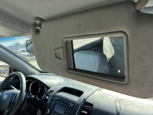 2011-2015 Kia Sorento Gray Non-Illuminated Sun Visor - Right (Passenger) (Used OEM)