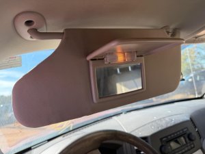 2005-2010 Jeep Grand Cherokee Tan Sun Visor with Vanity Mirror - Left (Driver) (Used OEM)