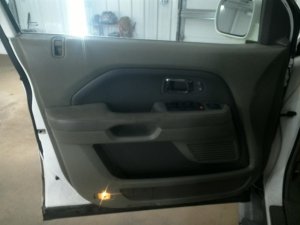 2006-2008 Honda Pilot Green Door Interior Trim Panel with Power Windows and Locks - Front, Left (Driver) (Used OEM)