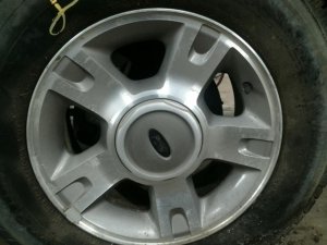 2001-2005 Ford Explorer Sport Trac Silver 16x7 5-Spoke Silver Painted Alloy Wheel (Used OEM)