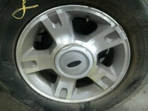 2001-2005 Ford Explorer Sport Trac Silver 16x7 5-Spoke Silver Painted Alloy Wheel (Used OEM)