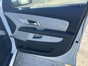 2010-2017 GMC Terrain Black Door Interior Trim Panel with Power Windows and Locks - Front, Right (Passenger) (Used OEM)