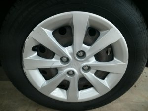 2012-2017 Kia Rio Black 15x5.5 14-Hole Steel Wheel (Used OEM)