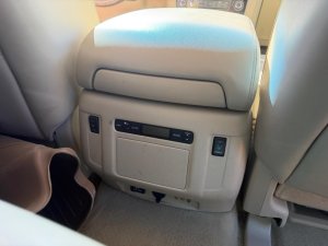 2011-2013 INFINITI QX56 Tan Center Console Rear Trim Panel Assembly - Front (Used OEM)