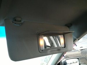 2012-2015 Honda Crosstour Tan Sun Visor - Right (Passenger) (Used OEM)