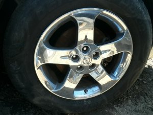 2003-2006 Nissan Murano Chrome 18x7.5 5-Spoke Chrome Alloy Wheel (Used OEM)