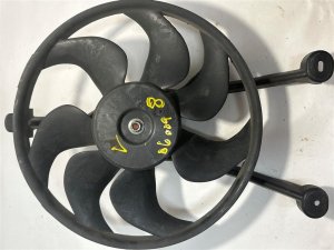 1993 Cadillac Allante Tan Radiator and Condenser Fan Motor Assembly - Left (Driver) (Used OEM)