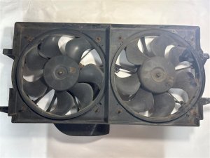 1997-2005 Chevrolet Malibu Black Dual Radiator and A/C Condenser Fan Motor Assembly (Used OEM)