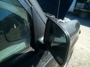 1995-2005 Ford Ranger Black Manual Post-Mounted Door/Side View Mirror - Right (Passenger) (Used OEM)