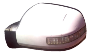 2008-2013 Nissan Altima White Power Door/Side View Mirror - Left (Driver) (Used OEM)