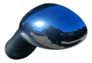 2007-2015 Mini Cooper Chrome Power Chrome Door/Side View Mirror - Left (Driver) (Used OEM)