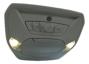 2015-2019 Ford Escape Gray Overhead Console Panel with Sunroof and Ambient Lighting (Used OEM)