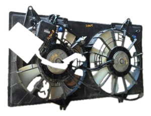 2006-2007 Mazda 6 A/C Condenser Fan Motor Assembly (Used OEM)