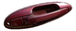 2002-2005 Hyundai Sonata Red Exterior Door Handle Assembly - Rear, Right (Passenger) (Used OEM)