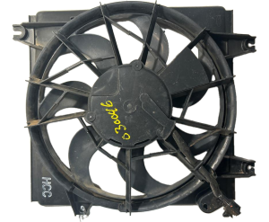 2000-2004 Kia Spectra A/C Condenser Fan Motor and Shroud Assembly (Used OEM)