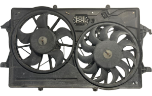 2000-2002 Ford Focus Dual A/C Condenser Fan Motor Assembly (Used OEM)