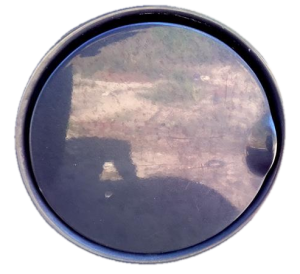 1998-2002 Lincoln Navigator Blue Fuel Filler Door (Used OEM)
