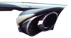 2007-2009 Mazda CX-7 Black Speedometer Instrument Panel Bezel (Used OEM)
