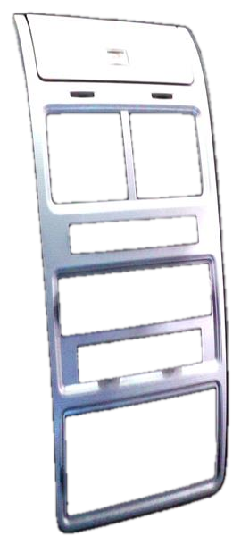 2009-2010 Dodge Journey Silver Radio Dash Instrument Panel Bezel (Used OEM)